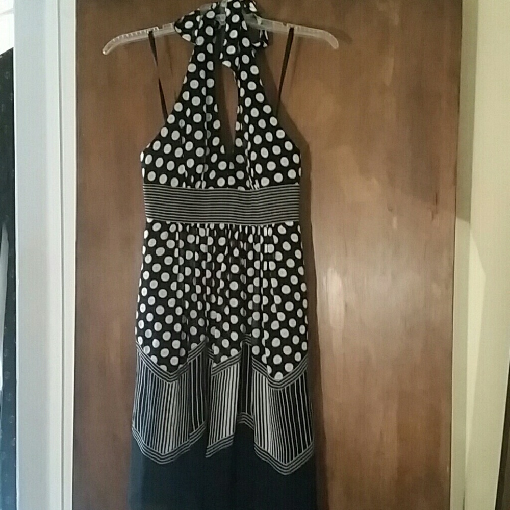 BCBG silk halter dress size 2